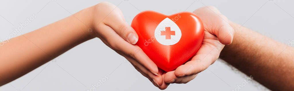 Mani che tengono un cuore simbolo di donazione